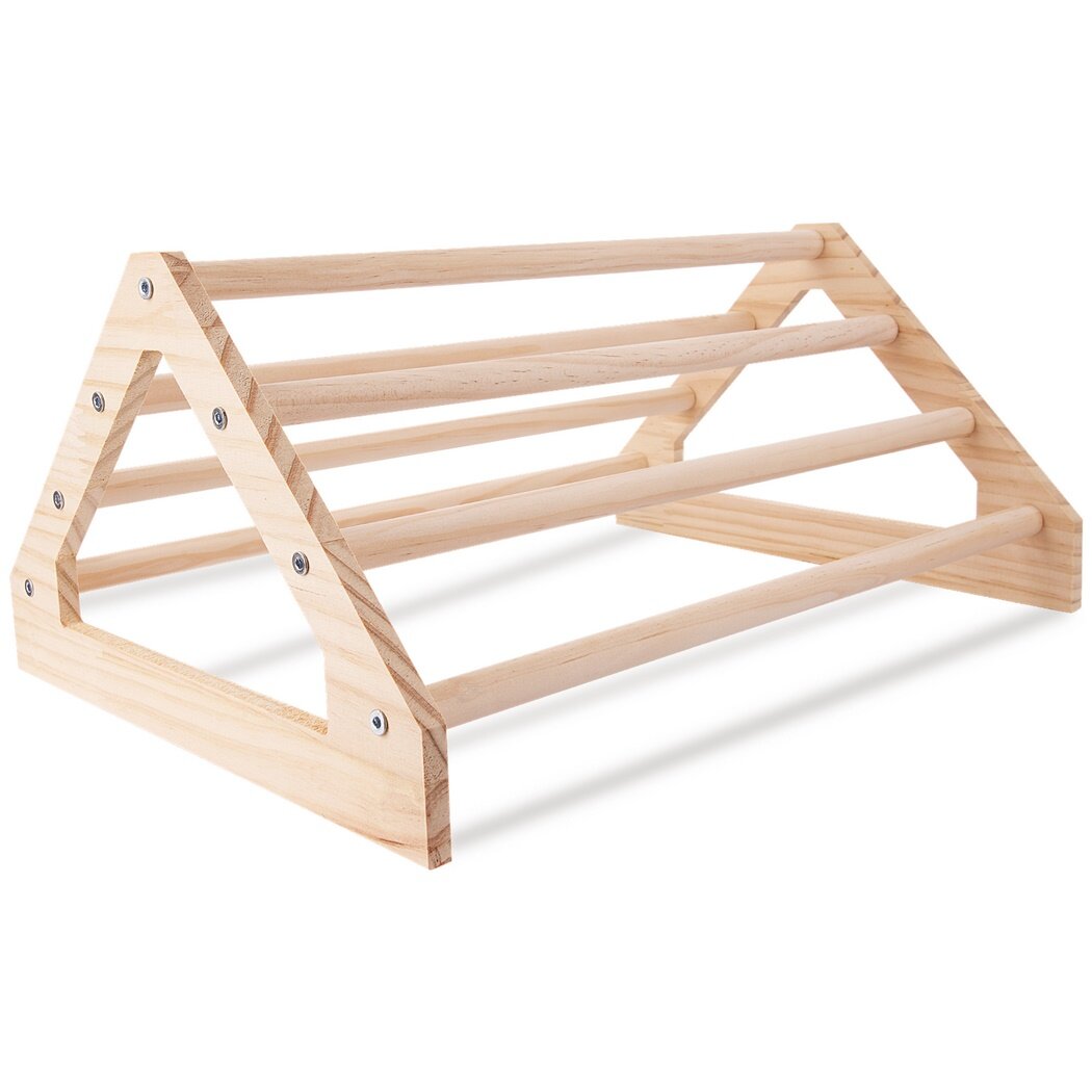 Wooden Chick Perch, Chick Stand Training Perch, Wood Chicken Roosting Bar for Entertainment, Chick Jungle Gym Perch Toy for Coop & Brooder, 14.75 x 10.75 x 7.25¡¯¡¯