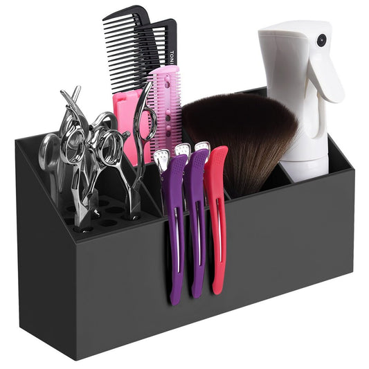 Scissors Holder for Groomers, Professional Hairdressing Holder, Salon Shear Holder, Large-Capacity Scissors Socket, Detachable and Convenient Storage Box